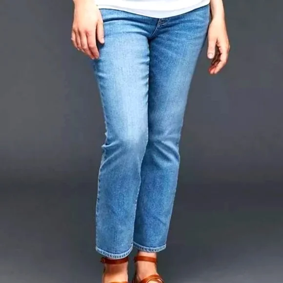 GAP Maternity Authentic Crop Kick with Denim Panel Various Sizes-NWT